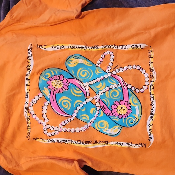 A Girl Thing Vibrant Orange Tee - Picture 4 of 5